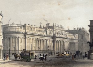 Bank of England, graverad av Louis-Jules Arnout (1814-68), pub. 1854 av E. Gambart und Co. (litografi) av Thomas Hosmer Shepherd