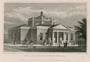Guildhall, Westminster, London av Thomas Hosmer Shepherd