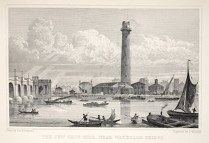The New Shot Mill, nära Waterloo Bridge, från puben "London and it
