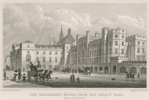 Parlamentshuset från Old Palace Yard, Westminster, London av Thomas Hosmer Shepherd