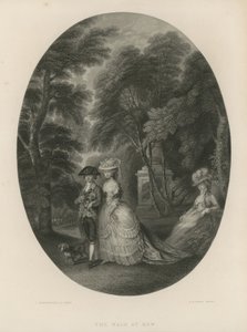 Promenaden i Kew, London av Thomas Hosmer Shepherd