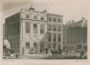 Rådhuset, Borough High Street, Southwark, London av Thomas Hosmer Shepherd