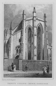 Trinity College Church, Edinburgh (gravyr) av Thomas Hosmer Shepherd