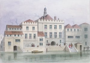 Utsikt över Old Fishmongers Hall, 1650 av Thomas Hosmer Shepherd