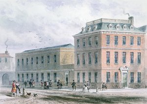 Utsikt över Soho Square och Carlisle House av Thomas Hosmer Shepherd
