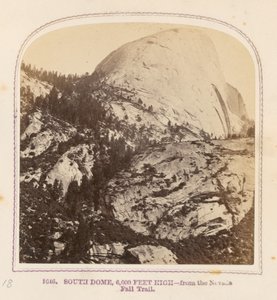 South Dome, 6.000 meter hög - från Nevada Fall Trail