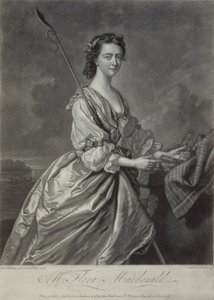 Flora MacDonald (1722-90), graverad av J. Faber,1747 (mezzotintgravyr) av Thomas Hudson