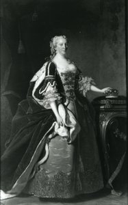 Porträtt av Lady Elizabeth Percy, grevinna av Northumberland av Thomas Hudson