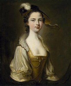 Porträtt av en dam av Thomas Hudson