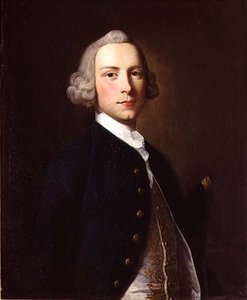 Porträtt av en sjöofficer i uniform av Thomas Hudson