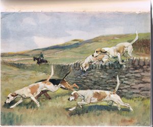 Crossing the Wall, illustration från "Hounds"