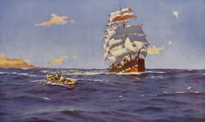 Off Valparaiso (färglitografi)
