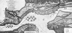 En korrekt plan över Quebecs omgivningar och striden den 13 september 1759