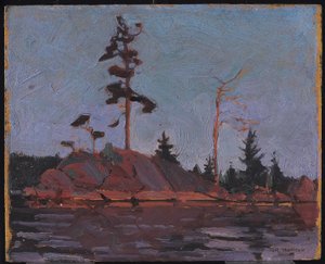 Algonquin Park, 1916 (olja på komposit trä-massaskiva) av Tom Thomson