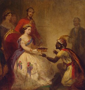 Drottning Victoria ger bibeln till en afrikansk hövding (Hemligheten bakom Englands storhet) av Thomas Jones Barker