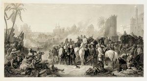 The Relief of Lucknow och The Triumphant Meeting of Havelock, Outram och Sir Colin Campbell, 1862