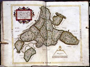 Arkiv 5672 Karta över Tingewick i Buckinghamshire av Thomas Langdon