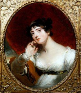 Ett porträtt av fru George Frederick Stratton (olja på duk) av Thomas Lawrence