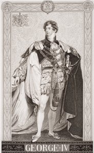 George IV (1762-1830) från "Illustrationer av engelsk och skotsk historia" volym II (se 179434) av Thomas Lawrence