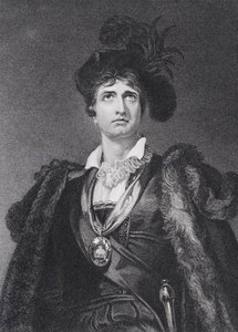 John Philip Kemble som Hamlet, graverad av G. Adcock av Thomas Lawrence