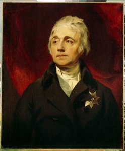 Porträtt av greve Semyon Romanovich Vorontsov (1744-1832) (Porträtt av greve Semyon Romanovich Vorontsov). Målning av Sir Thomas Lawrence (1769-1830), olja på duk. Engelsk konst, sent 1700-tidigt 1800-tal, romantik. State Hermitage, Sankt Petersburg. av Thomas Lawrence