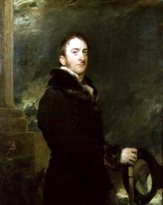 Porträtt av Cropley Ashley Cooper, 6:e Earl of Shaftesbury av Thomas Lawrence