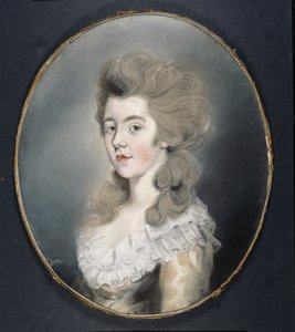 Porträtt av Georgiana Spencer (pastell på papper) av Thomas Lawrence