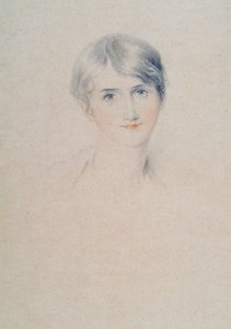 Porträtt av Miss Bloxham, ca 1800-10 (penna och krita på papper) av Thomas Lawrence