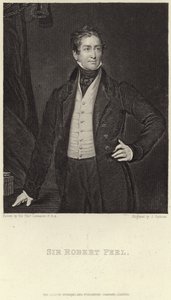 Porträtt av Sir Robert Peel av Thomas Lawrence