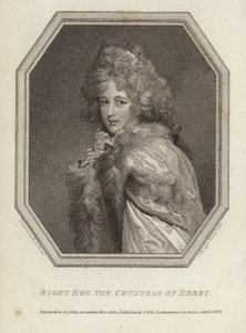 Höger ärade grevinnan av Derby av Thomas Lawrence