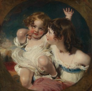 The Calmady Children Emily, 1818-1906, och Laura Anne, 1820-1894, 1823. av Thomas Lawrence