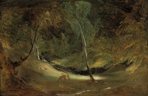 The Source of the Manifold at Ilam Park (olja på papper, nedlagd på duk) av Thomas Lawrence