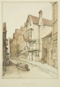 Back Street, tittar norrut av Thomas Leeson the Elder Rowbotham