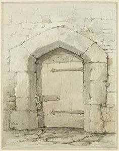 Old Arch and Doorway i Tower Lane mittemot Vestry of St John