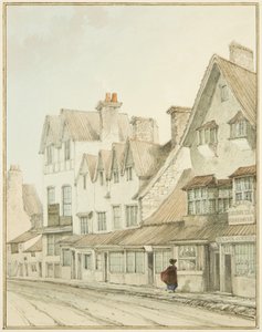 South Side of West Street, utan Lawfords Gate (penna och akvarell på papper) av Thomas Leeson the Elder Rowbotham
