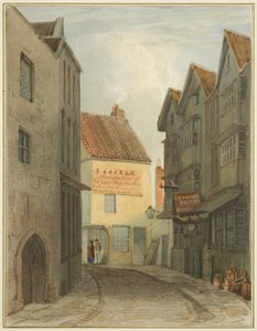 St Nicholas Street från korsningen med Corn Street (akvarell på papper) av Thomas Leeson the Elder Rowbotham