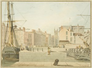 Utsikt över Prince Street, Bristol av Thomas Leeson the Elder Rowbotham