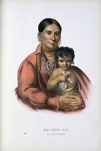 Do-Hon-Go, en Osage-kvinna av Thomas Loraine (after) McKenney