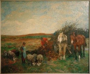 Brushwood vagn och får av Thomas Ludwig Herbst