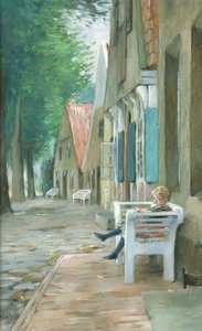 Gata i Altenbruch, 1893 (pastell på papper)