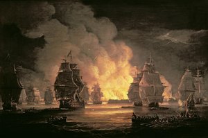 Slaget vid Alger, 27 augusti 1816, ca 1825 (olja på duk)