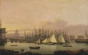 Londons hamn av Thomas Luny