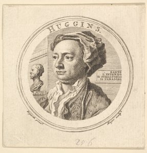 Porträtt av William Huggins, översättare av Ariosto, 1760. av Thomas Major