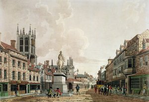 The Market Place, Hull, vy norrut av Thomas Malton Jnr.