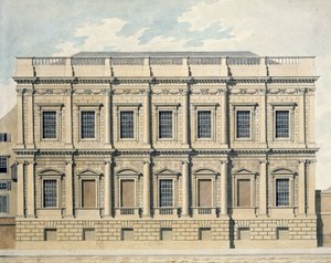 Utsikt över banketthuset i Whitehall, Westminster, ca 1790