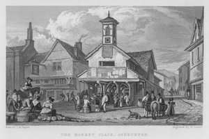 The Market Place, Ashburton (gravyr)