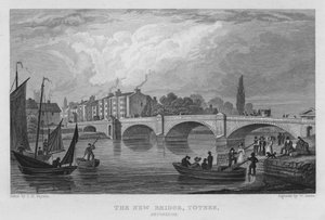 The New Bridge, Totnes, Devonshire (gravyr)