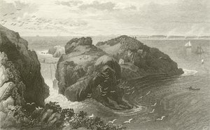Carrick A Rede, Coast of Antrim, Irland av Thomas Mann Baynes