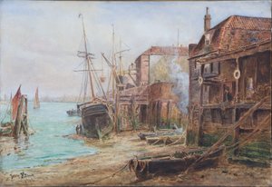 A bit of Old Greenwich, 1904 (wc på papper)