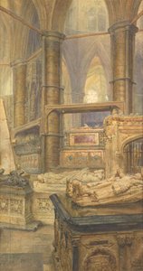 Henrik III:s och drottning Eleanors gravar, Westminster Abbey, 1904